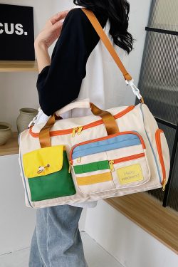 Lightweight Large Capacity Travel Tote Bag for Women - Versatile Gym, Maternity, and Weekend Trip Storage Bag