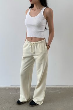 Lightweight Low-Rise Hybrid Sweatpants with Curvy Back Pockets - Comfortable Pajama Pants for Home and Casual Wear