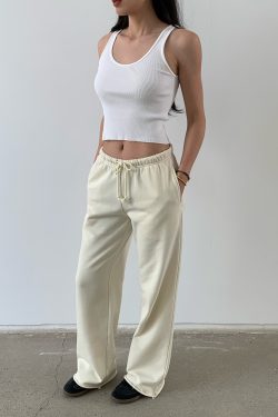 Lightweight Low-Rise Hybrid Sweatpants with Curvy Back Pockets - Comfortable Pajama Pants for Home and Casual Wear