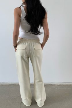 Lightweight Low-Rise Hybrid Sweatpants with Curvy Back Pockets - Comfortable Pajama Pants for Home and Casual Wear