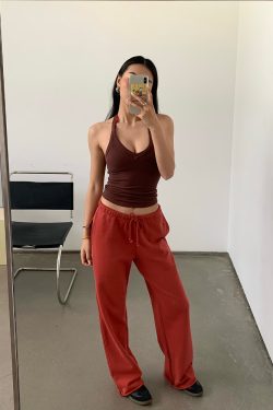 Lightweight Low-Rise Hybrid Sweatpants with Curvy Back Pockets - Comfortable Pajama Pants for Home and Casual Wear