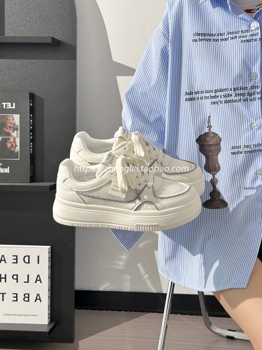 Lightweight Mesh White Sneakers for Women - Breathable Casual Minimalist Sports Shoes for Summer 2025 Lightweight Mesh White Sneakers for Women - Breathable Casual Minimalist Sports Shoes for Summer 2025