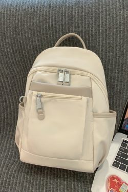 Lightweight Nylon Women's Backpack for Travel & Commuting - 2025 Spring Collection, Stylish & Functional School Bag