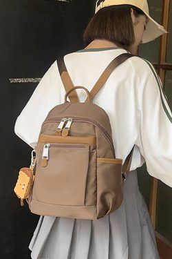 Lightweight Nylon Women's Backpack for Travel & Commuting - 2025 Spring Collection, Stylish & Functional School Bag