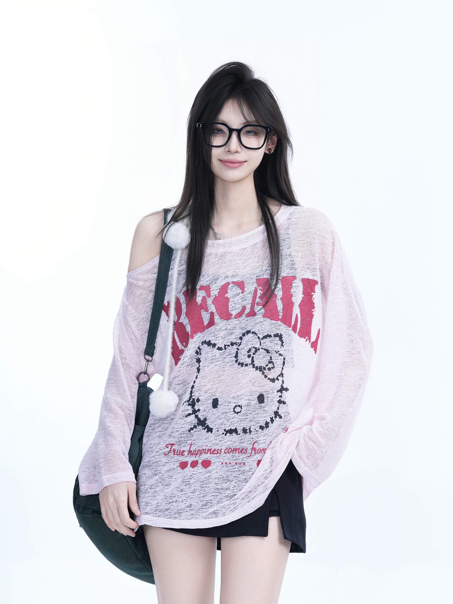 Lightweight Off-Shoulder Long Sleeve Cover-Up T-Shirt for Women - American Style Summer Sun Protection Top Lightweight Off-Shoulder Long Sleeve Cover-Up T-Shirt for Women - American Style Summer Sun Protection Top