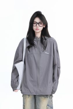 Lightweight Oversized UV Protection Jacket for Women - Summer Outdoor Sun Protection Coat for Hiking & Casual Wear