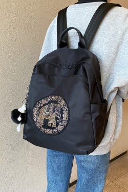 Lightweight Oxford Cloth Backpack for Women - Durable Double Shoulder Bag, Casual School Bag, Versatile Spring 2025 Style