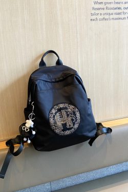 Lightweight Oxford Cloth Backpack for Women - Durable Double Shoulder Bag, Casual School Bag, Versatile Spring 2025 Style