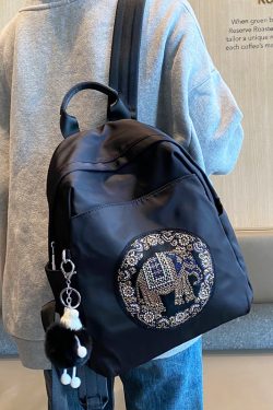 Lightweight Oxford Cloth Backpack for Women - Durable Double Shoulder Bag, Casual School Bag, Versatile Spring 2025 Style