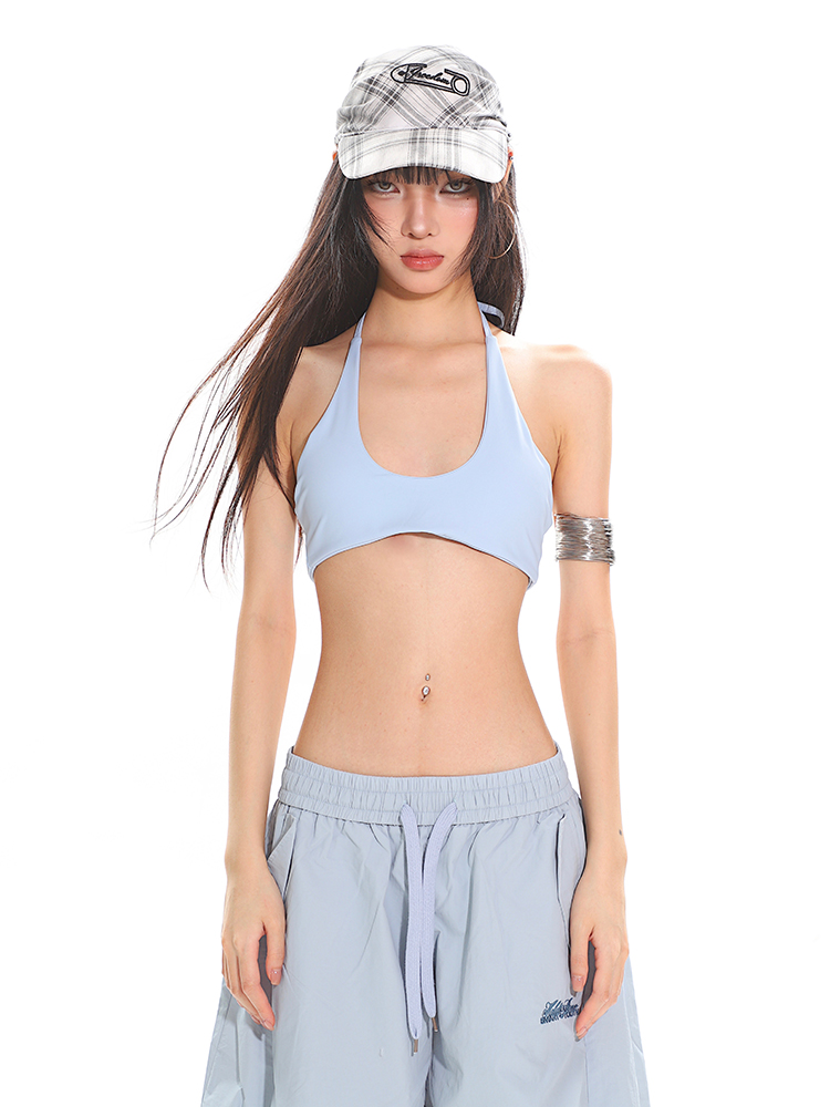 Lightweight Oxygen Sports Yoga Casual Slimming Summer Vest for Women - Large U-Neck Halter Tie Bra - Perfect for Activewear and Fitness Lightweight Oxygen Sports Yoga Casual Slimming Summer Vest for Women - Large U-Neck Halter Tie Bra - Perfect for Activewear and Fitness