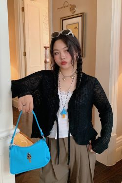 Lightweight Plus Size Ice Silk Knitted Cardigan for Women - 2025 New Spring Summer Sun Protection Top