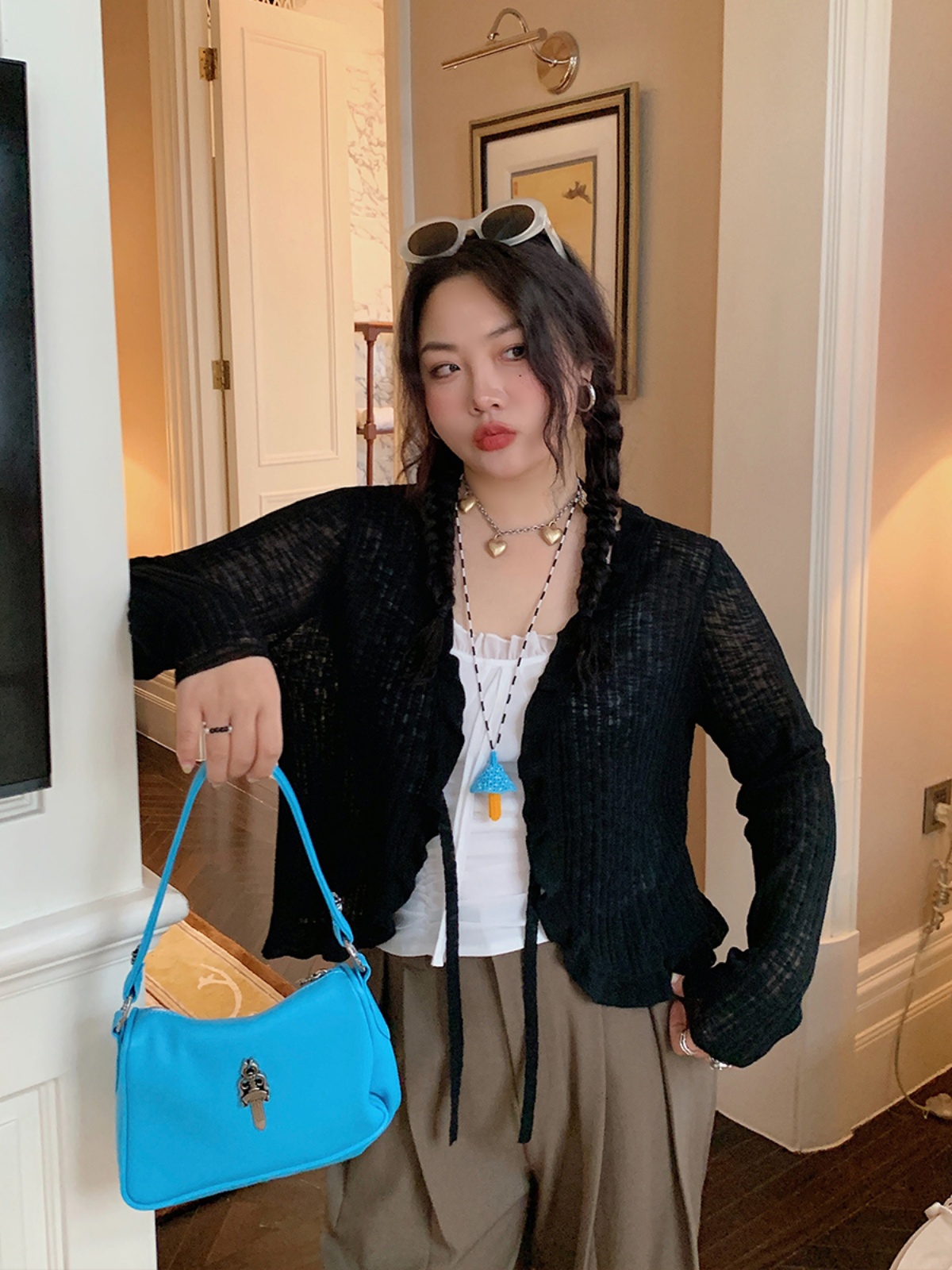 Lightweight Plus Size Ice Silk Knitted Cardigan for Women - 2025 New Spring Summer Sun Protection Top Lightweight Plus Size Ice Silk Knitted Cardigan for Women - 2025 New Spring Summer Sun Protection Top