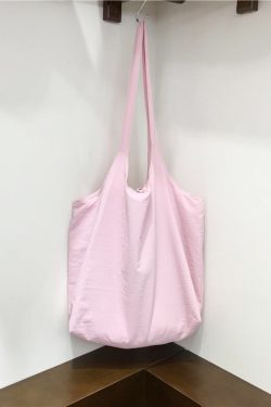 Lightweight Polka Dot Checkered Canvas Shopping Bag - Large Capacity Summer Shoulder Tote - Korean Style Ins Fashion