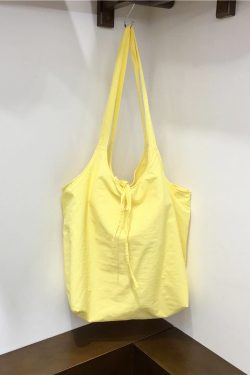 Lightweight Polka Dot Checkered Canvas Shopping Bag - Large Capacity Summer Shoulder Tote - Korean Style Ins Fashion