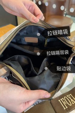 Lightweight Printed Oxford Cloth Dumpling Crossbody Bag for Women - Casual Versatile Shoulder Bag for Spring 2025 Fashion