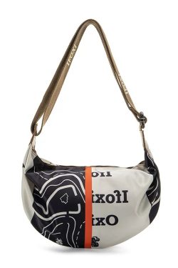 Lightweight Printed Oxford Cloth Dumpling Crossbody Bag for Women - Casual Versatile Shoulder Bag for Spring 2025 Fashion