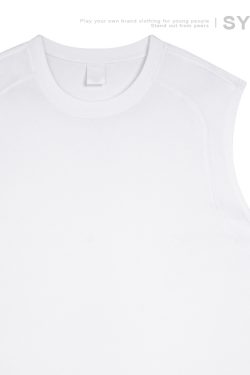 Lightweight Quick-Dry Cotton Basketball Sports Vest - Sleeveless T-Shirt for Activewear, Ideal for Sports and Workouts