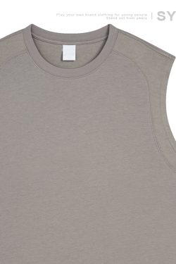 Lightweight Quick-Dry Cotton Basketball Sports Vest - Sleeveless T-Shirt for Activewear, Ideal for Sports and Workouts