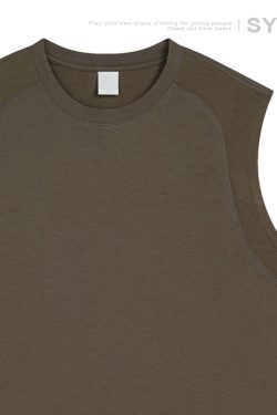 Lightweight Quick-Dry Cotton Basketball Sports Vest - Sleeveless T-Shirt for Activewear, Ideal for Sports and Workouts