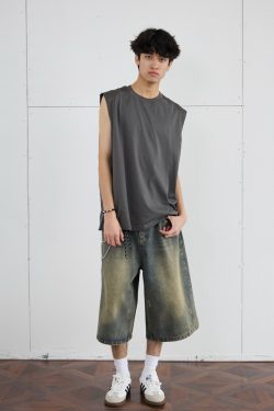 Lightweight Quick-Dry Cotton Basketball Sports Vest - Sleeveless T-Shirt for Activewear, Ideal for Sports and Workouts