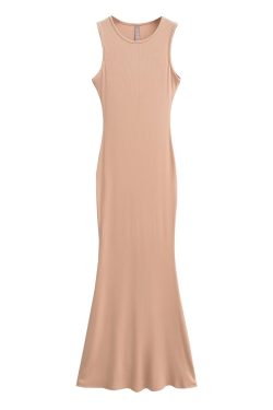 Lightweight Sexy Mermaid Dress for Women - Slim Fit Bodycon Sleeveless Long Dress for Spring and Summer Fashion