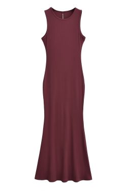 Lightweight Sexy Mermaid Dress for Women - Slim Fit Bodycon Sleeveless Long Dress for Spring and Summer Fashion