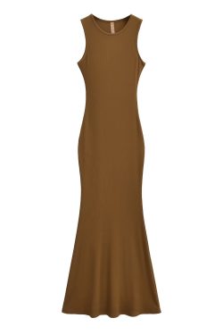 Lightweight Sexy Mermaid Dress for Women - Slim Fit Bodycon Sleeveless Long Dress for Spring and Summer Fashion