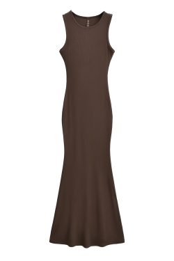 Lightweight Sexy Mermaid Dress for Women - Slim Fit Bodycon Sleeveless Long Dress for Spring and Summer Fashion