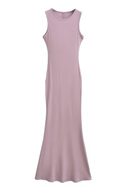 Lightweight Sexy Mermaid Dress for Women - Slim Fit Bodycon Sleeveless Long Dress for Spring and Summer Fashion