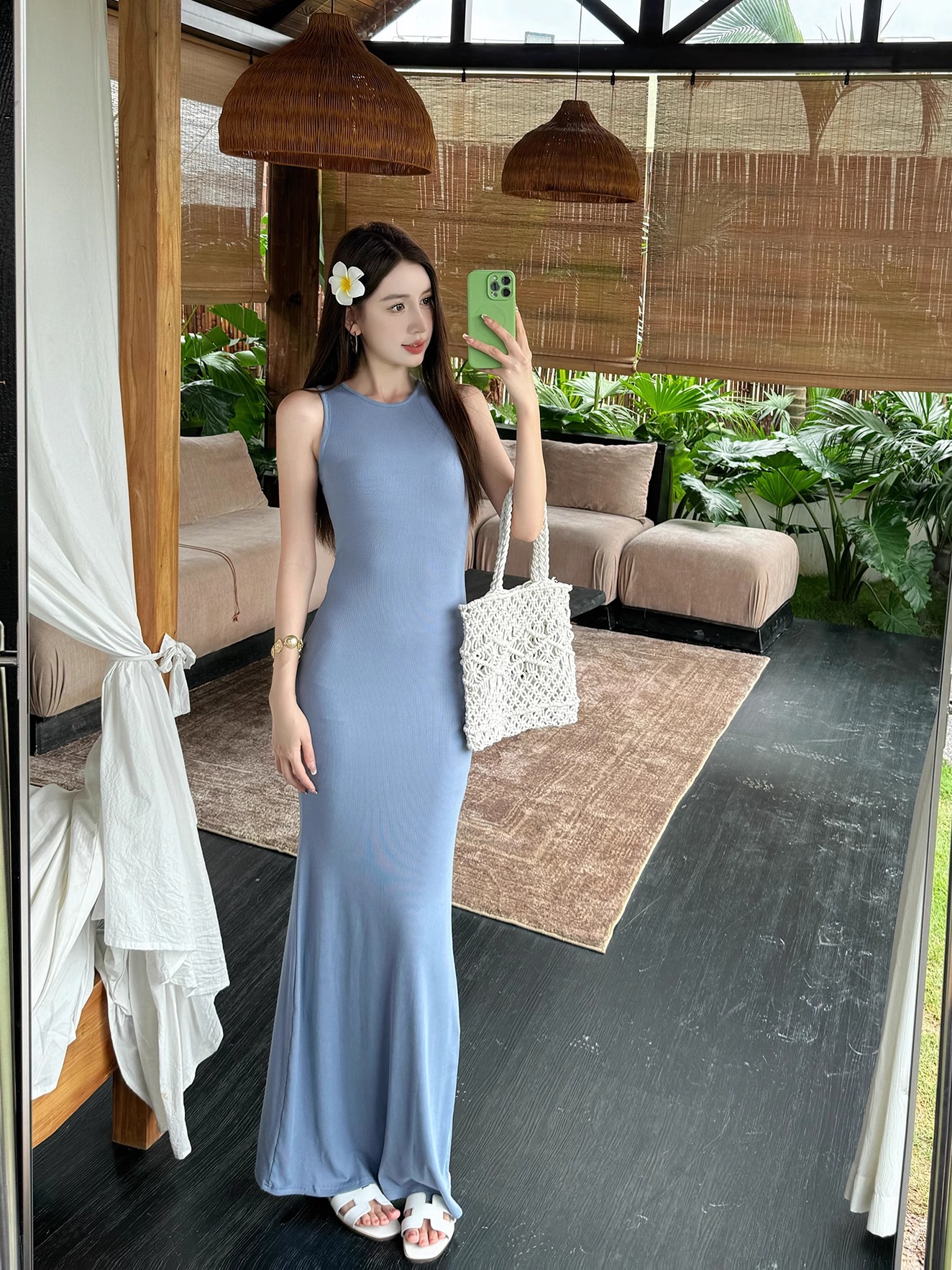 Lightweight Sexy Mermaid Dress for Women - Slim Fit Bodycon Sleeveless Long Dress for Spring and Summer Fashion Lightweight Sexy Mermaid Dress for Women - Slim Fit Bodycon Sleeveless Long Dress for Spring and Summer Fashion