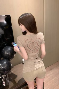 Lightweight Sheer Letter Print T-Shirt for Women - Trendy 90s Style Top