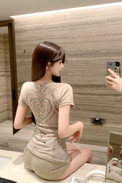 Lightweight Sheer Letter Print T-Shirt for Women - Trendy 90s Style Top