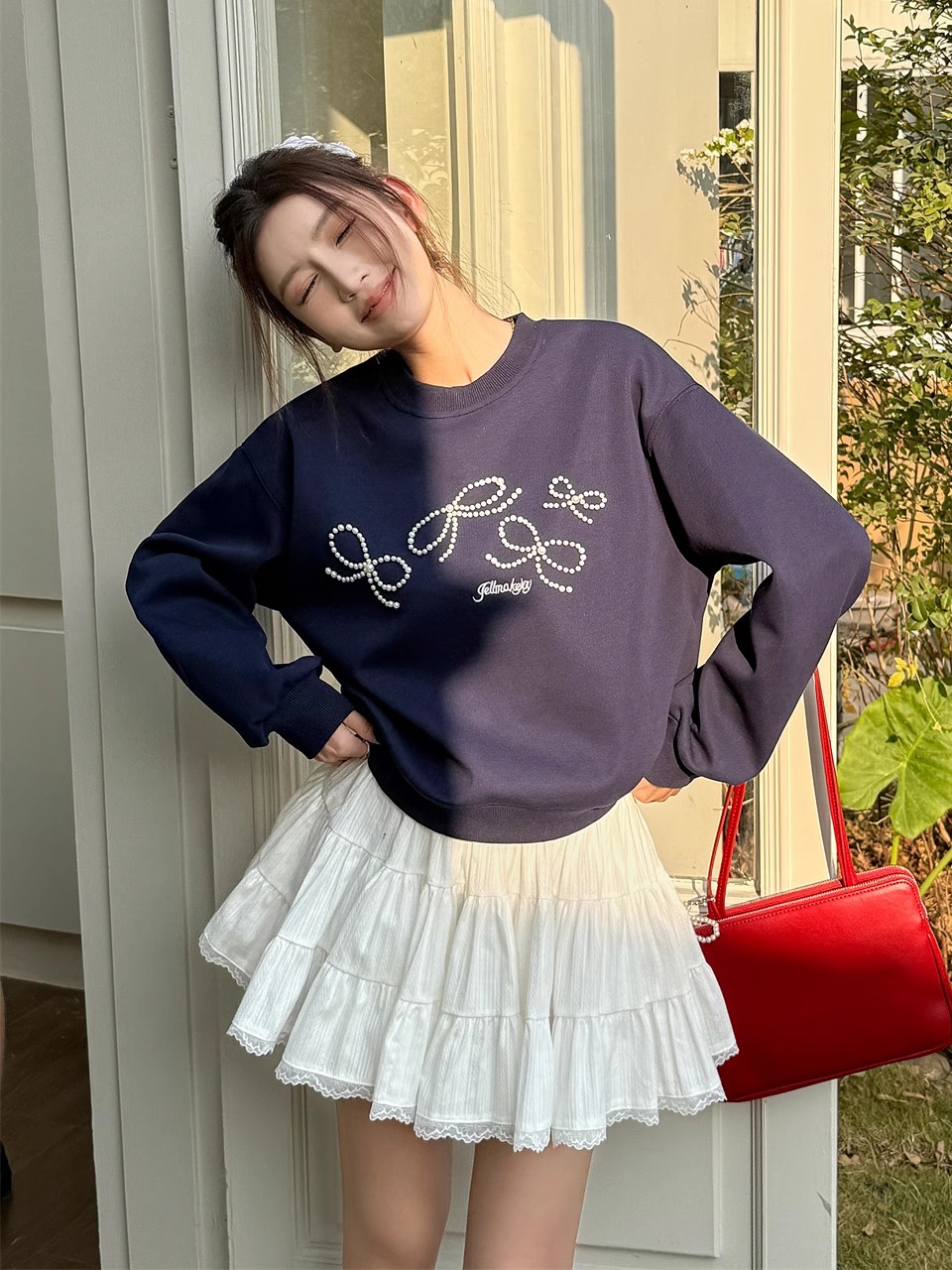 Lightweight Spring/Summer Lace Edge 8-Meter Tiered Puffy Skirt - Spliced White Half Skirt for a Romantic 90s Look Lightweight Spring/Summer Lace Edge 8-Meter Tiered Puffy Skirt - Spliced White Half Skirt for a Romantic 90s Look