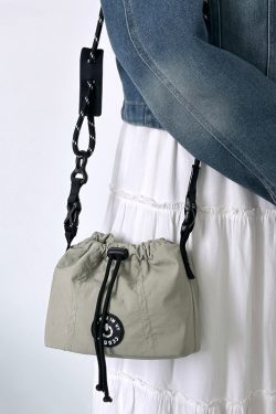 Lightweight Unisex Crossbody Brocade Bag 2024 - Casual Shoulder Bucket Bag for Phone - Sweet Cool Niche Style