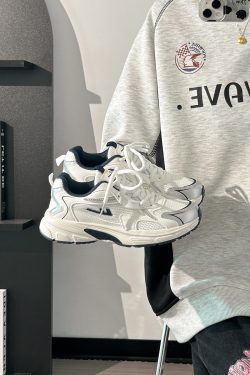 Lightweight White Mesh Sports Shoes for Women, Breathable Soft-Soled Summer Sneakers, American-Style Dad Shoes 2025