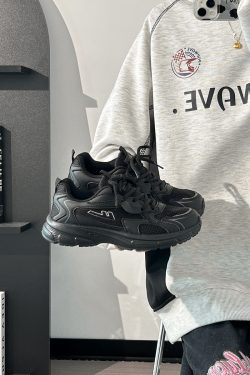 Lightweight White Mesh Sports Shoes for Women, Breathable Soft-Soled Summer Sneakers, American-Style Dad Shoes 2025