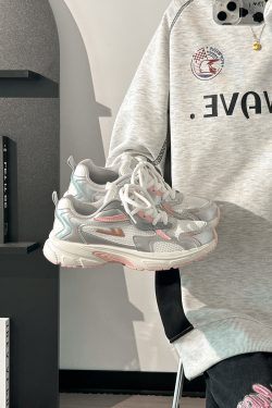 Lightweight White Mesh Sports Shoes for Women, Breathable Soft-Soled Summer Sneakers, American-Style Dad Shoes 2025