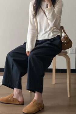 Lightweight Wide-Leg Balloon Pants for Women, Japanese Style Cropped Carrot Pants, Loose Fit Summer Trousers for Petite Fashion