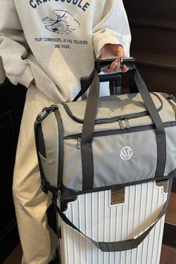 Lightweight Women's Short Trip Handbag, Large Capacity Travel Bag, Dual-Use Shoulder Backpack for Business & Gym