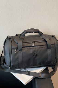 Lightweight Women's Short Trip Handbag, Large Capacity Travel Bag, Dual-Use Shoulder Backpack for Business & Gym