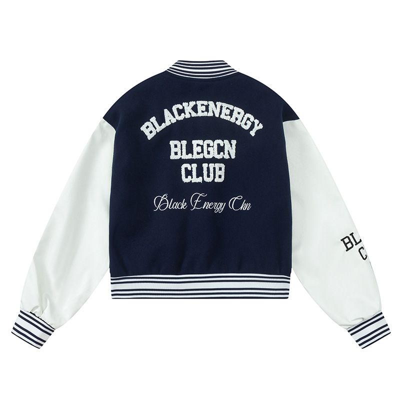 Limited Edition Vintage Letter Spliced Baseball Jacket for Women - Hip-Hop Loose Fit Short Coat, Perfect for 90s and Y2K Styles Limited Edition Vintage Letter Spliced Baseball Jacket for Women - Hip-Hop Loose Fit Short Coat, Perfect for 90s and Y2K Styles