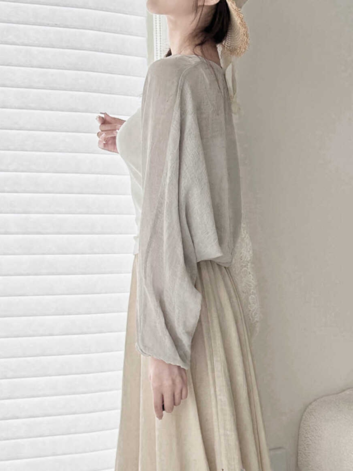 Linen Long Sleeve Cardigan for Women - Versatile Sheer Textured Shawl Top, Lightweight and Breathable for Spring/Summer 2025 Linen Long Sleeve Cardigan for Women - Versatile Sheer Textured Shawl Top, Lightweight and Breathable for Spring/Summer 2025