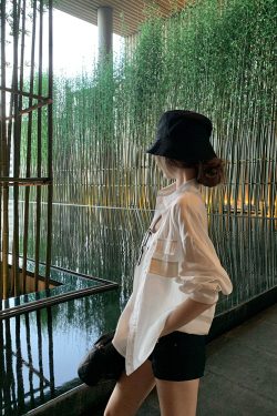 Long Sleeve Imitation Linen Shirt for Women - White Loose Summer Top with Sun Protection - Casual Intellectual Relaxation Style