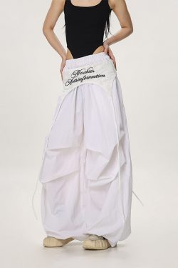 Loose Casual Straight Leg Paratrooper Pants for Women - American Streetwear Jazz Dance Wide Leg Trousers