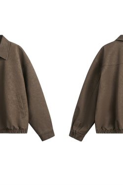 Loose Matte Leather Lapel Workwear Jacket for Men and Women - Spring American Style Unisex Fashion Outerwear