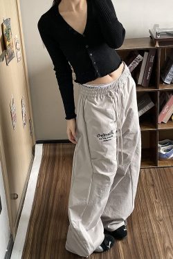 Loose Wide-Leg Cargo Pants for Women, 2025 Hip-Hop Style, Pleated Street Dance Trousers, Casual Sportswear, Streetwear Fashion