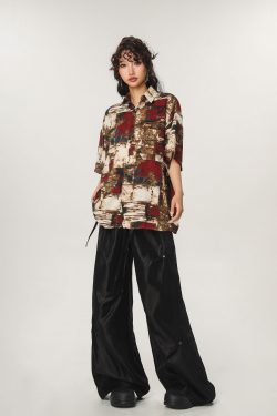 Loose Wide-Leg Hip Hop Dance Pants for Men and Women - Casual Jazz Style Workwear, Perfect for 90s and Y2K Fashion