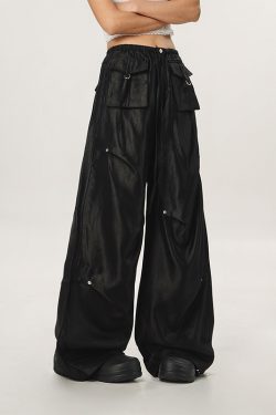 Loose Wide-Leg Hip Hop Dance Pants for Men and Women - Casual Jazz Style Workwear, Perfect for 90s and Y2K Fashion