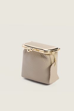 Lychee Pattern Mini Lipstick Bag - Portable Multi-functional Vertical Storage Coin Purse for Makeup & Accessories