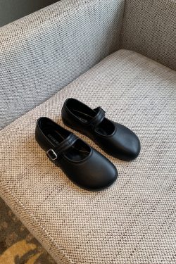 Mary Jane Flats for Women - 2025 Spring Style, Lambskin, One-Strap Buckle, Soft Sole, Shallow Mouth, Chic Flat Shoes